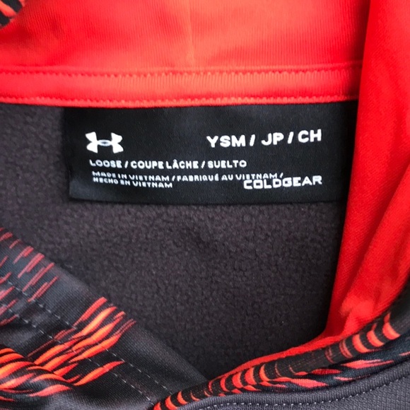UNDER ARMOUR YSM HIGHLIGHTED SLEEVE FLEECE HOODIE - Picture 3 of 4
